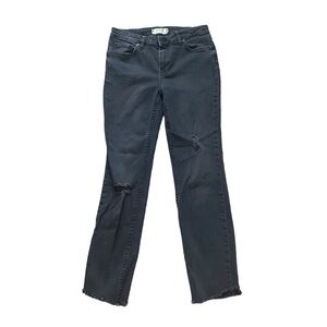 We the Free Distressed Faded Black Skinny Jeans Sz 26